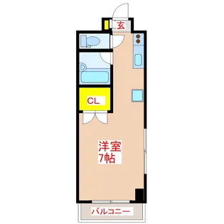 パルセスユニ【2階】の間取り