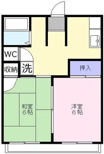 あぶくまハイツ【1階】の間取り