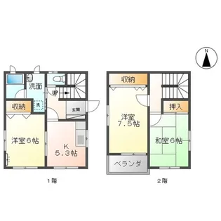 岩手県盛岡市永井16地割【一戸建】の間取り
