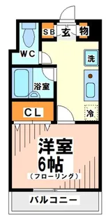 サンパラッツオ弐番館 当社管理物件【2階】の間取り