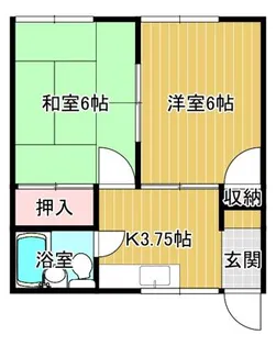 光ハイツ【2階】の間取り