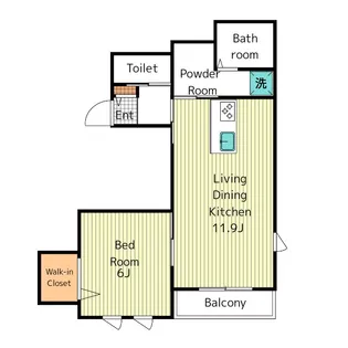 CREST KOMABA【2階】の間取り