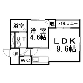 1LDKの間取り画像
