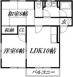 静岡県浜松市中央区富塚町【アパート】の間取り