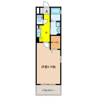 岐阜県大垣市室村町3【アパート】の間取り