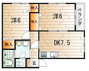ウエストヒルズ21【1階】の間取り