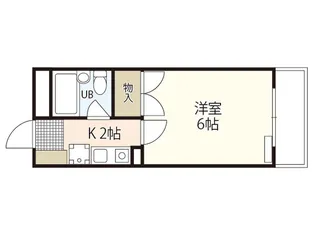 庚午パールマンション【1階】の間取り