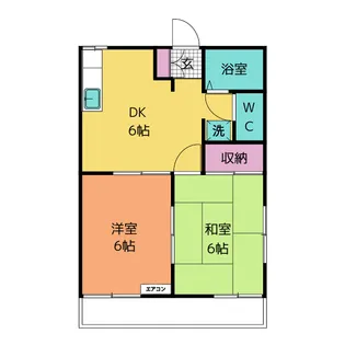 エクセル土井 C棟【2階】の間取り