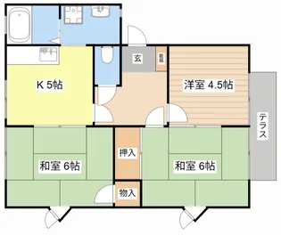 シャルム野洲【1階】の間取り