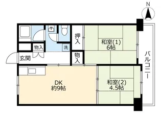 UR大開【3階】の間取り