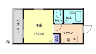 第10セントラルコーポ反町【3階】の間取り
