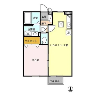 ルピナス天祐 A棟【1階】の間取り