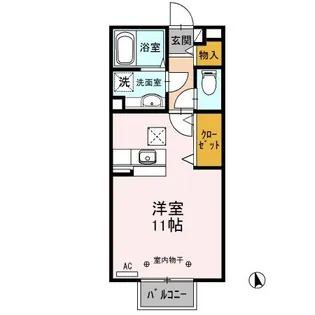 フラワーフレンド【1階】の間取り