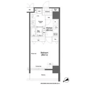 アーバネックス市谷柳町【5階】の間取り