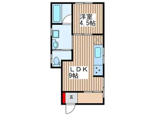 サンハイツ【1階】の間取り