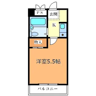 1Kの間取り画像