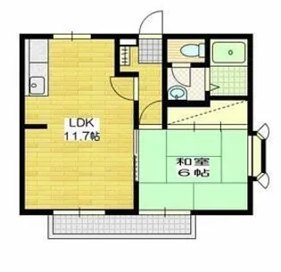 パルシティS【1階】の間取り