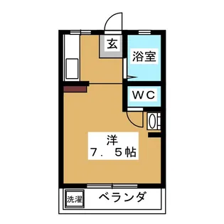 こーぽすぬーぴー【1階】の間取り