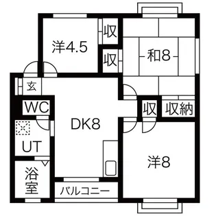 西脇サンハイツ【2階】の間取り