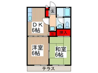 渡辺ハイツ【2階】の間取り