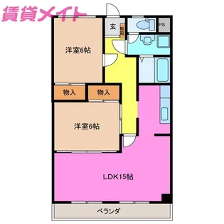 新泉関ハイツ【3階】の間取り