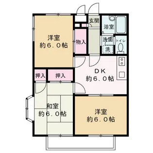 シティー堂山A【2階】の間取り