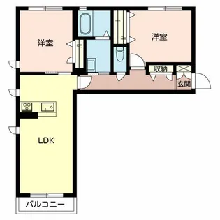 和歌山県和歌山市西浜【アパート】の間取り