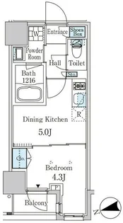 ザ・ライオンズフォーシア外神田【8階】の間取り
