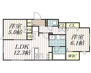NAKASU【1階】の間取り