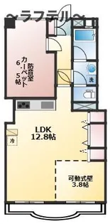 新所沢ミナミプラザ【8階】の間取り
