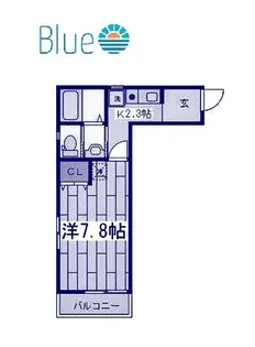メゾンブランシェ鵠沼【2階】の間取り