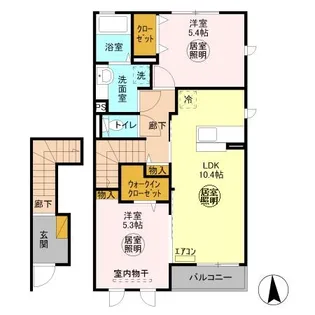 スカイヒル【2階】の間取り