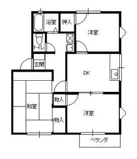 クローネ【1階】の間取り