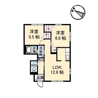 シャーメゾン平和台 C棟【1階】の間取り