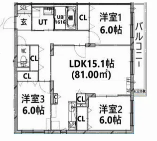 北海道札幌市豊平区豊平三条2【マンション】の間取り