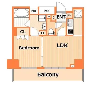 PORTO PARTIRE YOKOHAMA【7階】の間取り