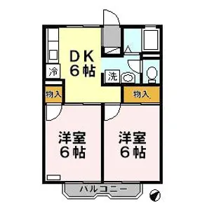東京都渋谷区笹塚3【アパート】の間取り