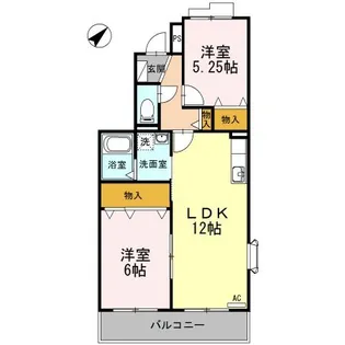 メルベーユ M【3階】の間取り