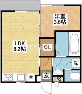 modern palazzo J BLUE【1階】の間取り