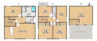 千葉県鎌ヶ谷市粟野【一戸建】の間取り
