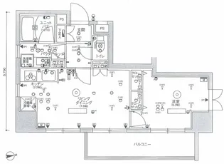 スカイコート上野稲荷町【5階】の間取り