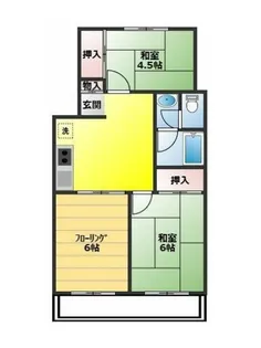 第10ユーセーハイツ大宮公園【3階】の間取り