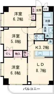 関寅ビル第5【6階】の間取り