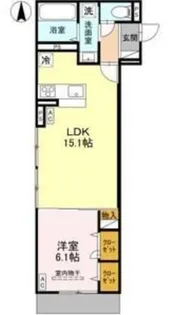 アイビー俊徳道【1階】の間取り