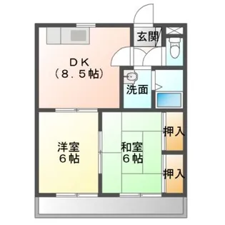 北村マンション【3階】の間取り