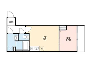 Crecia五香南【1階】の間取り