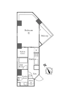 KDXレジデンス麻布仙台坂【7階】の間取り