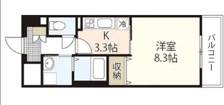エスペランサ奥田【2階】の間取り