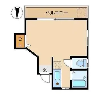 クレセントフラッツ2【2階】の間取り