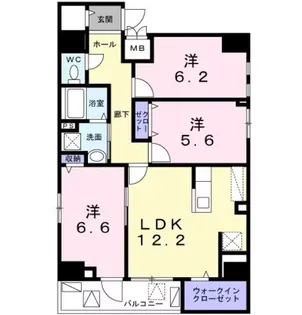 東京都目黒区大橋2【マンション】の間取り